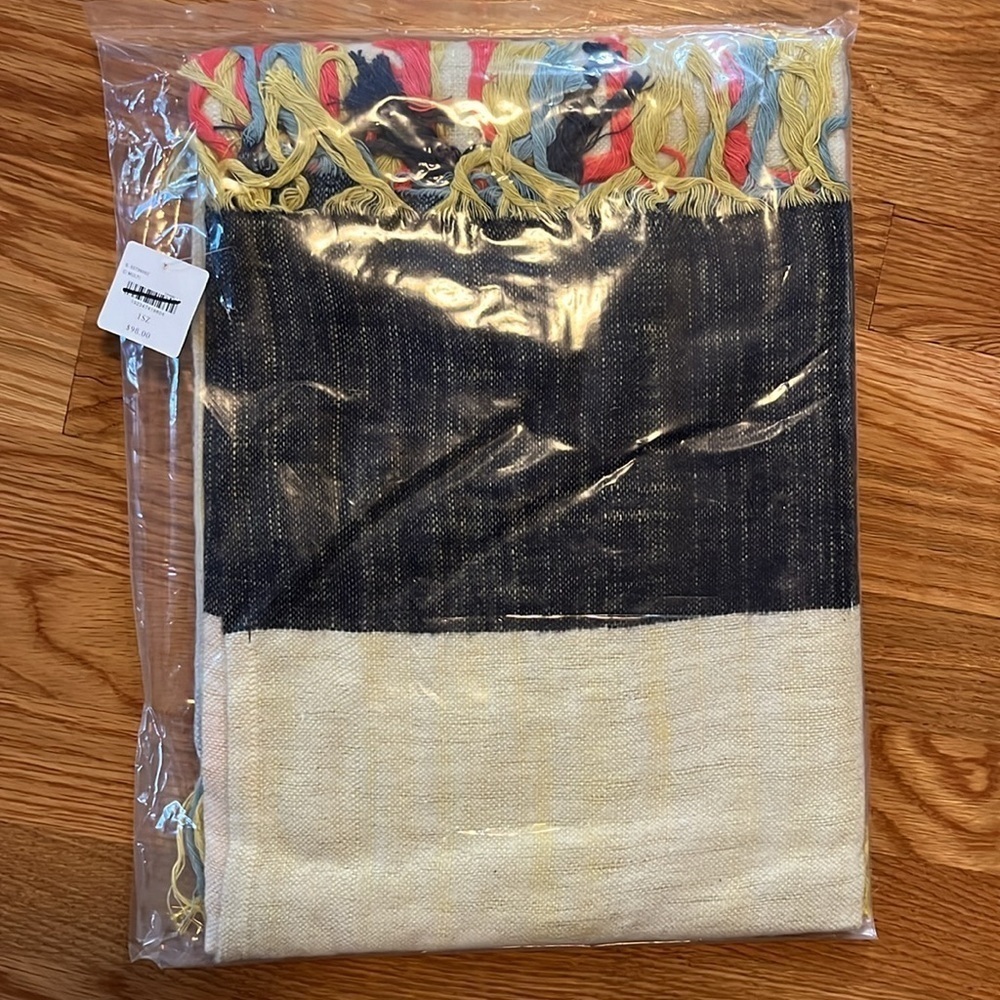 Anthropologie Brushed Colorblock Throw NWT - Picture 6 of 12